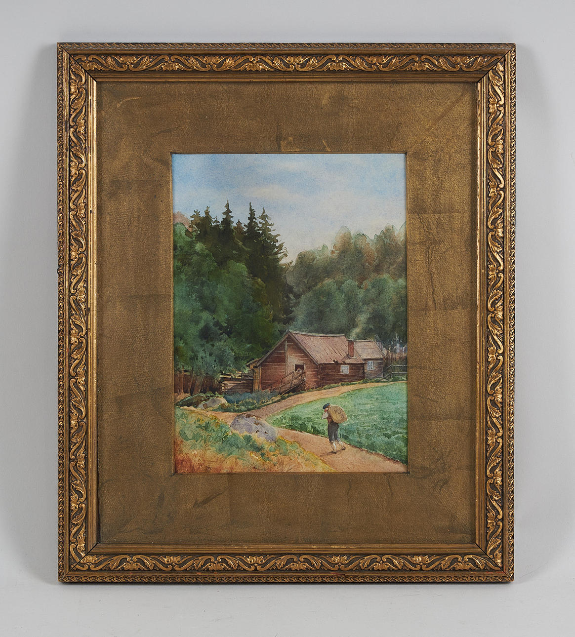 MARIA WIIK. Summer landscape, signed and dated -79, watercolor.