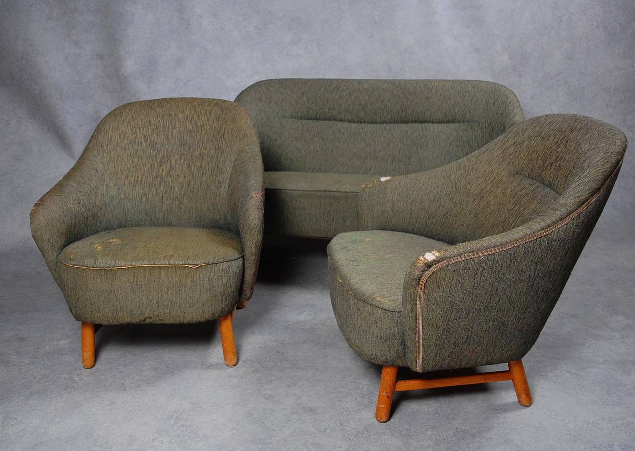 SOFFGRUPP, 3 delar, 1950-tal.