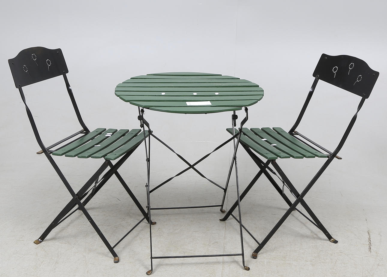 TRÄDGÅRDSMÖBEL, 3 delar, 1900-tal.