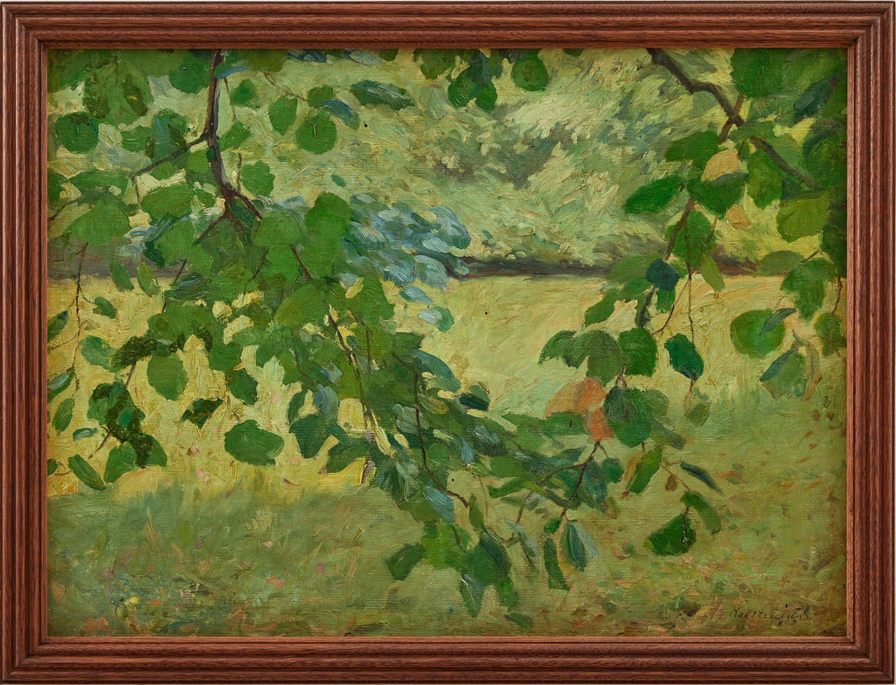 GOTTFRID KALLSTENIUS. Pflaumenzweige.