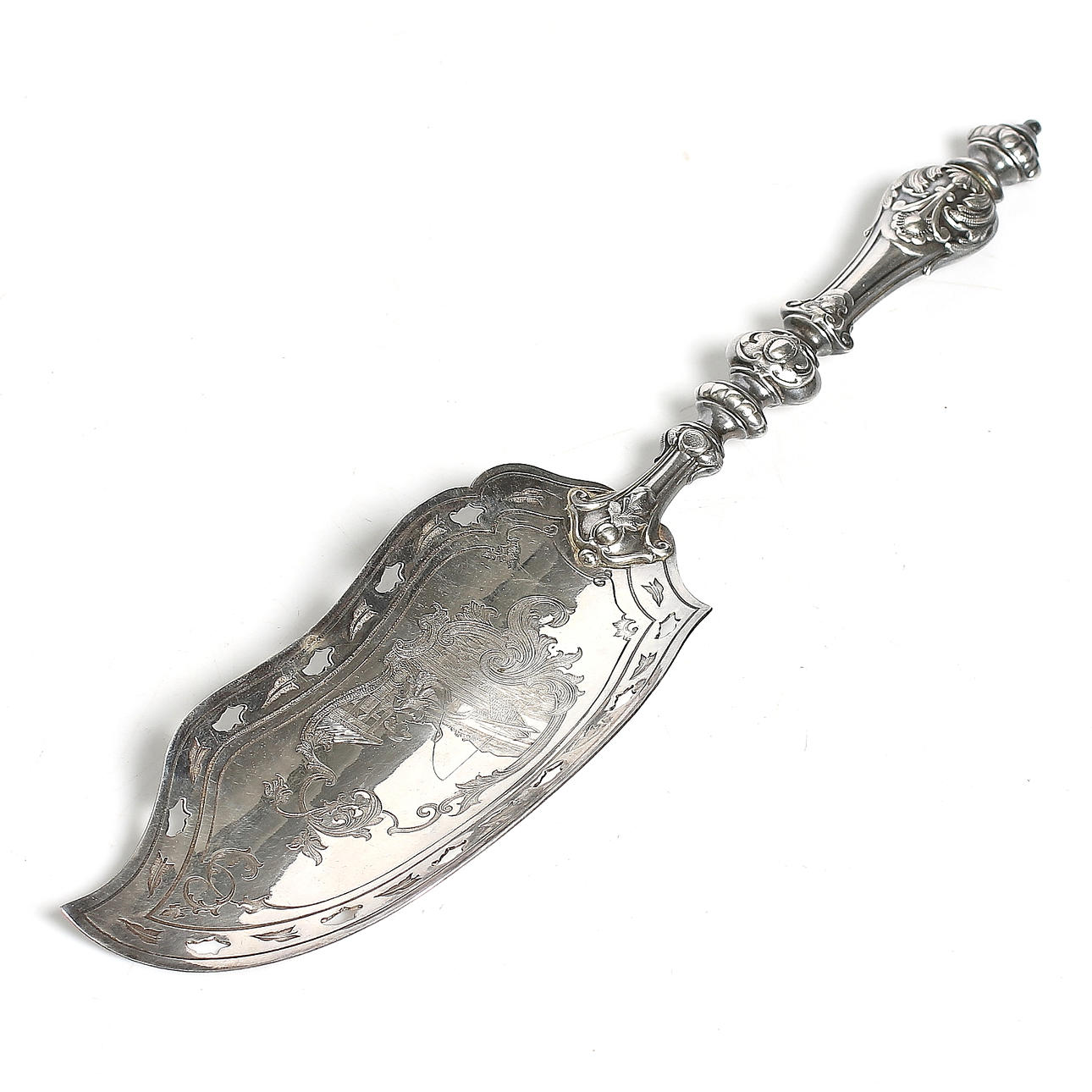 FISKKNIV, nysilver. 1800/1900-tal.