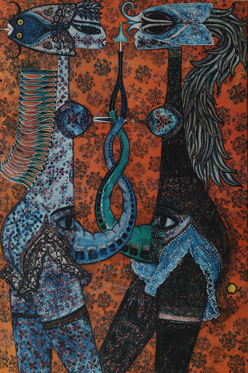 MAX WALTER SVANBERG. „Minerva“, Offsetdruck, unsigniert.