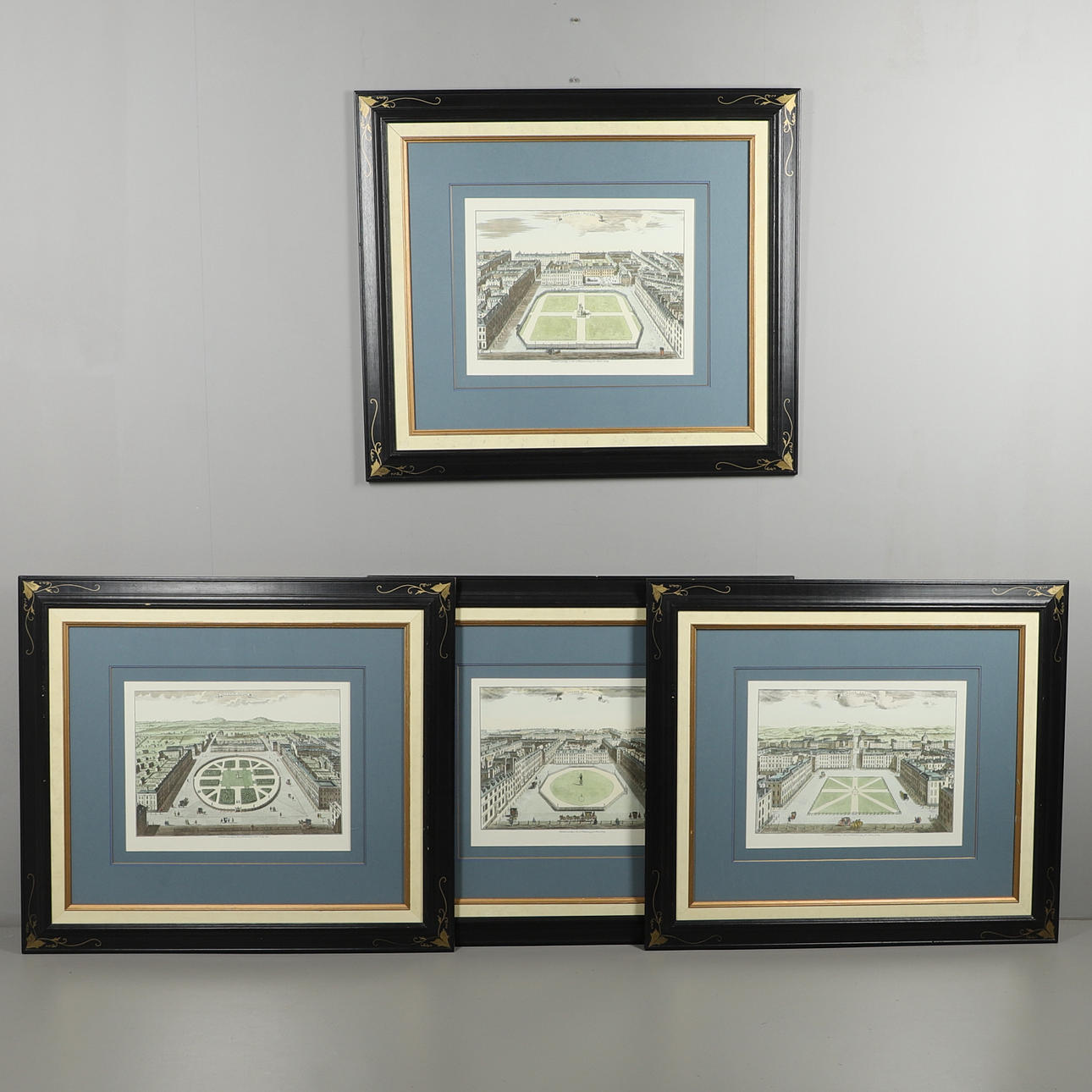 SUTTON NICHOLLS (FL.C.1720-1760. After. GOLDEN SQUARE; LEICESTER SQUARE; HANOVER SQUARE; GROVENOR [sic] SQUARE.