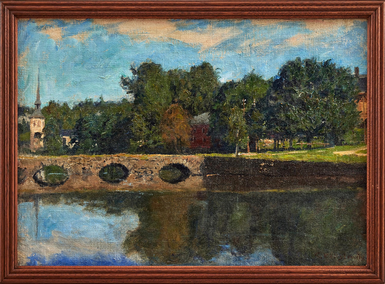 GOTTFRID KALLSTENIUS. Rydboholms bruksdamm, Västergötland.