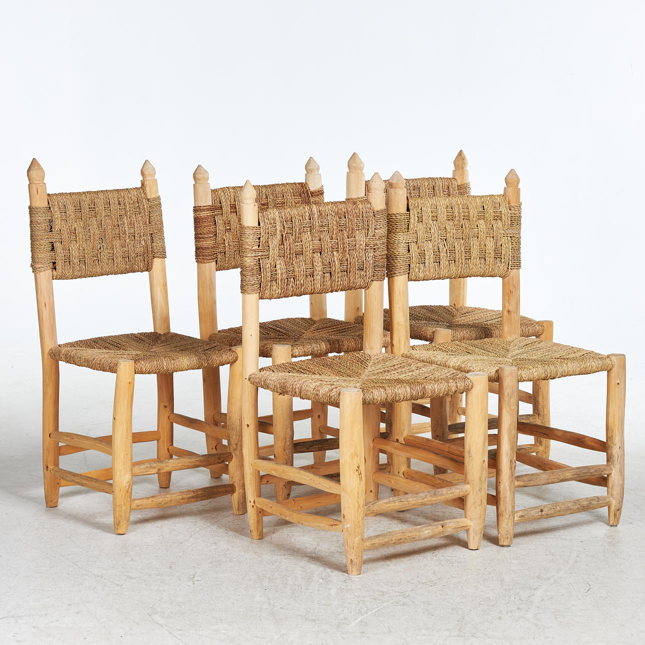 STOL. 5 stk, "Doum", marokkansk.