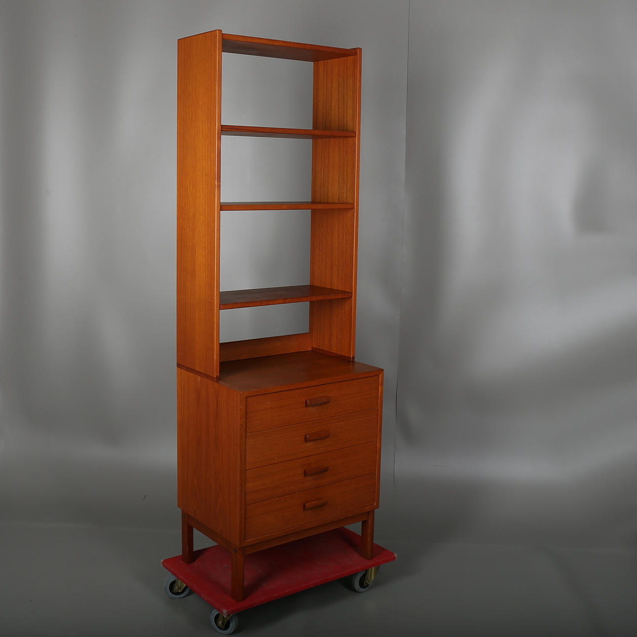 BOKHYLLA i teak, 1960-tal.