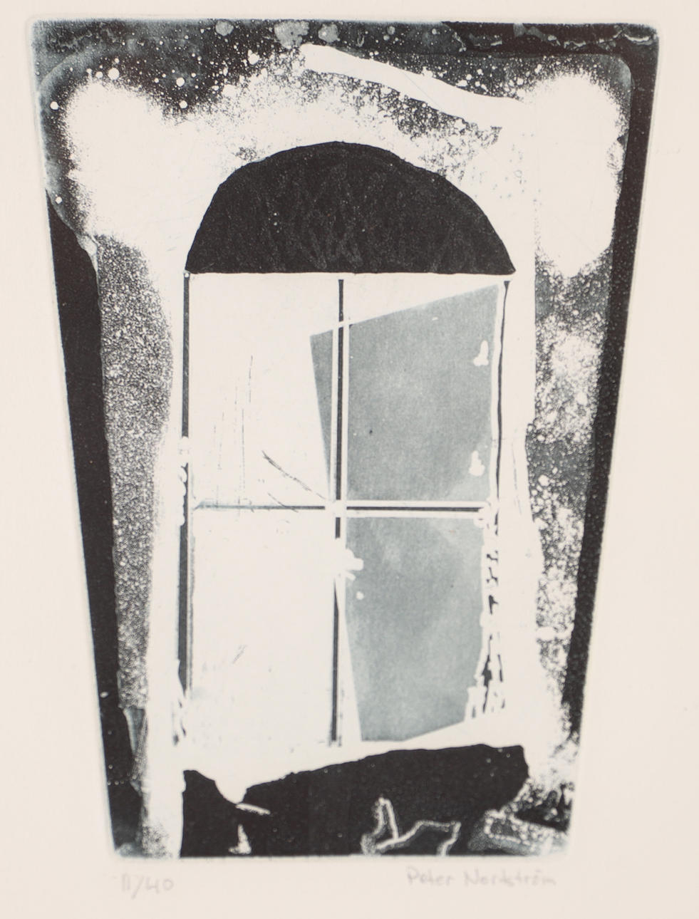 PETER NORDSTRÖM. Komposition, etsning, signerad.