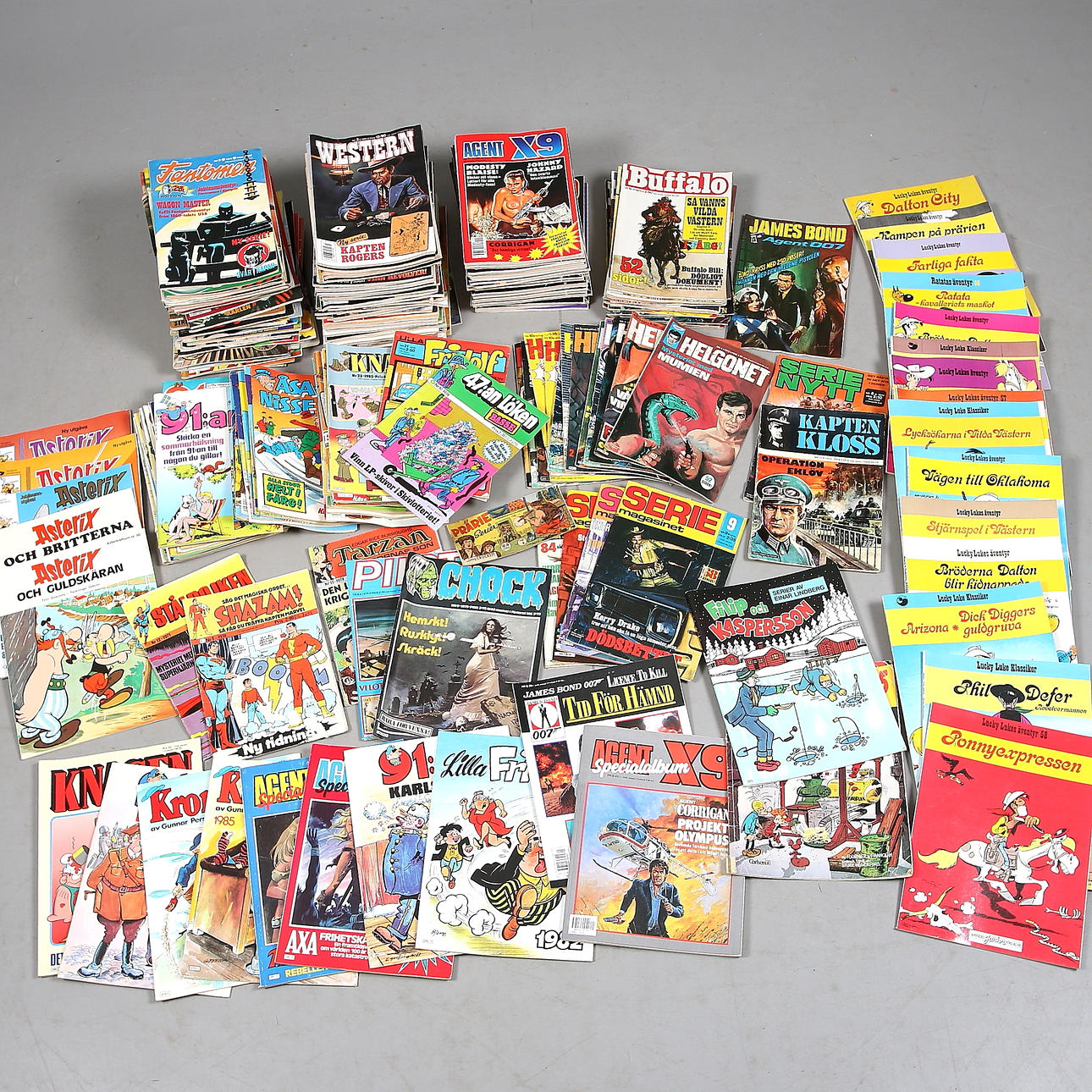 SERIETIDNINGAR samt ALBUM, 1900-tal.