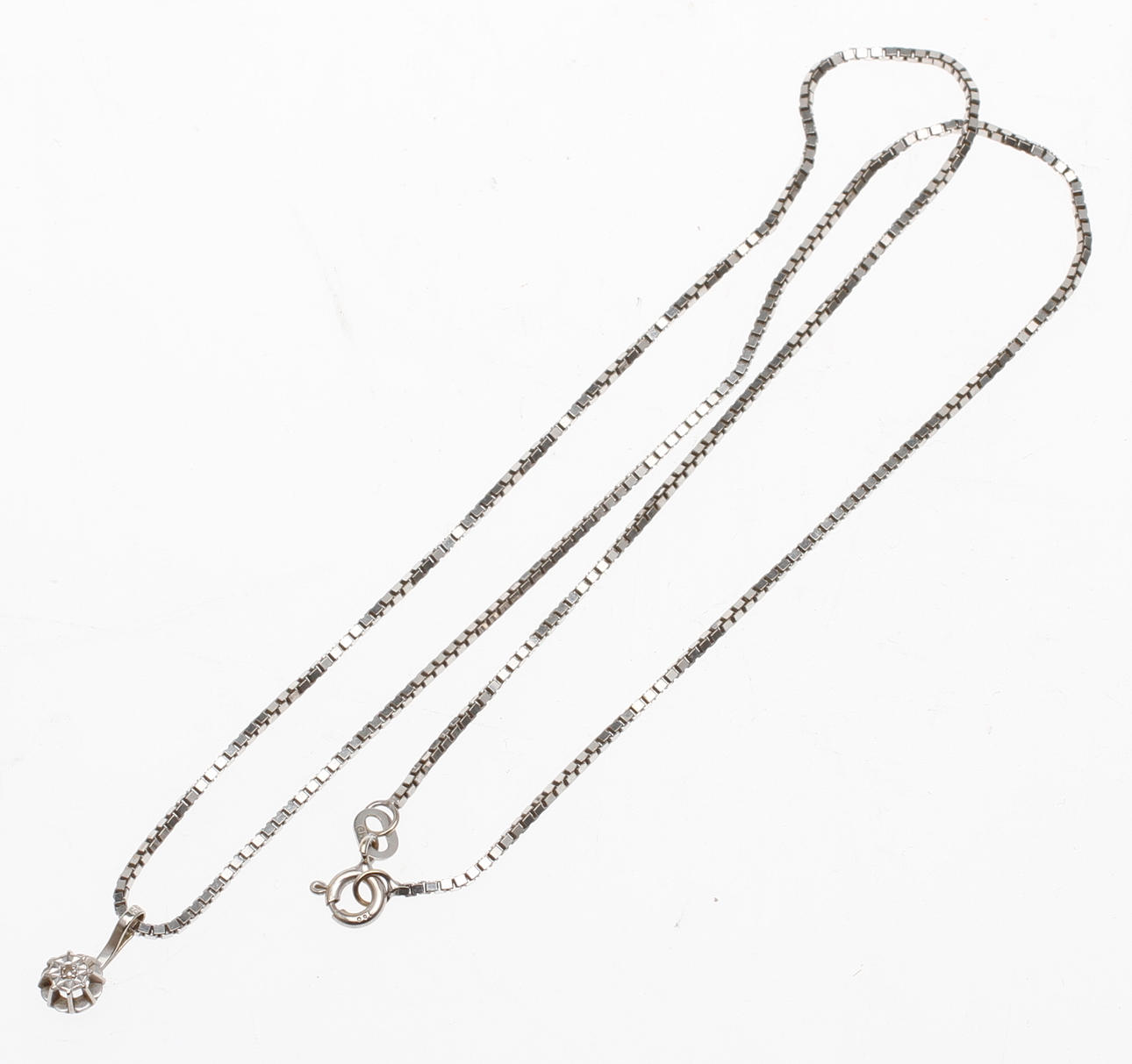 KEDJA samt BERLOCK, 18k guld, vikt ca 4,8 gram.