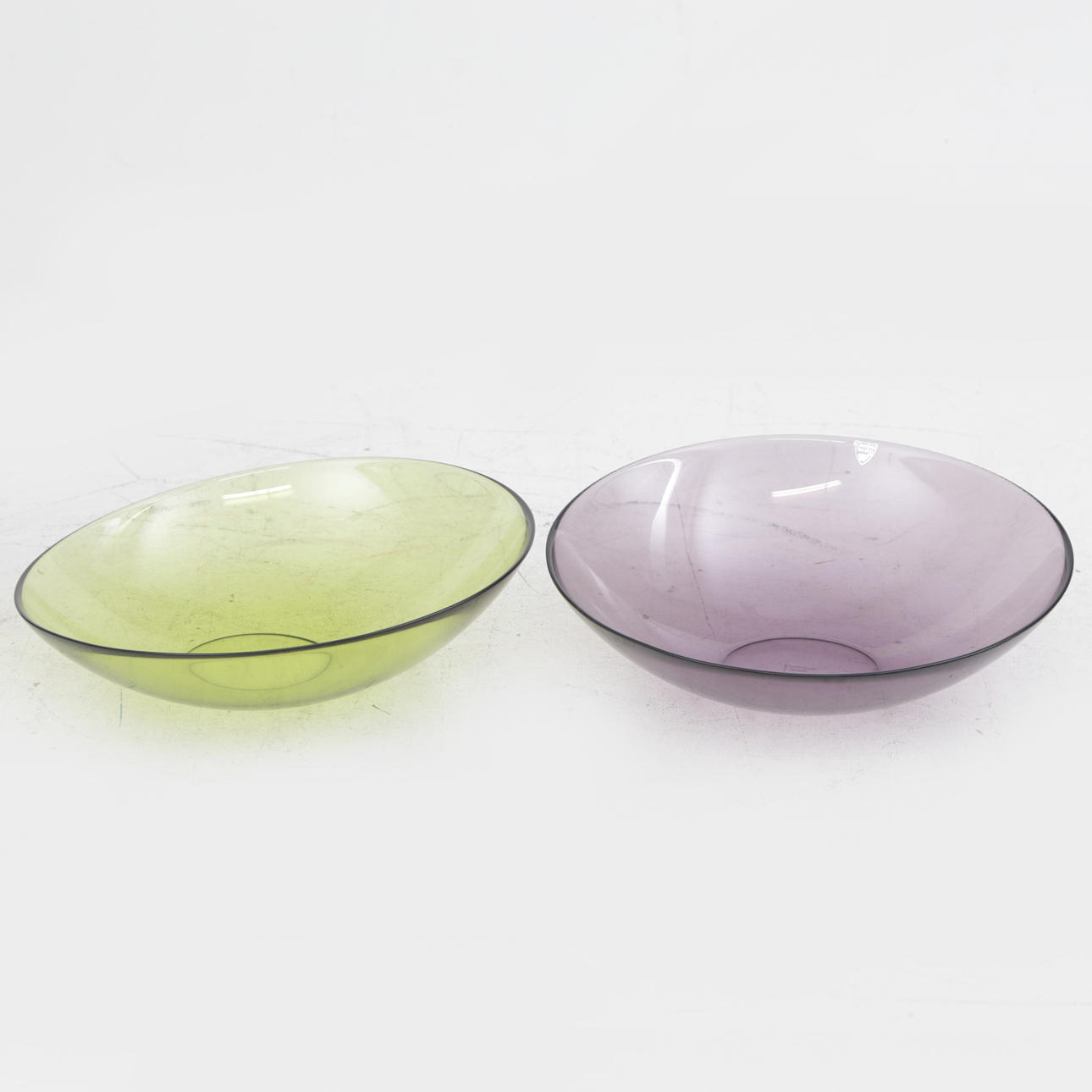 LENA BERGSTRÖM. SCHÜSSEL „Mingle“ 2 Stück, Orrefors.