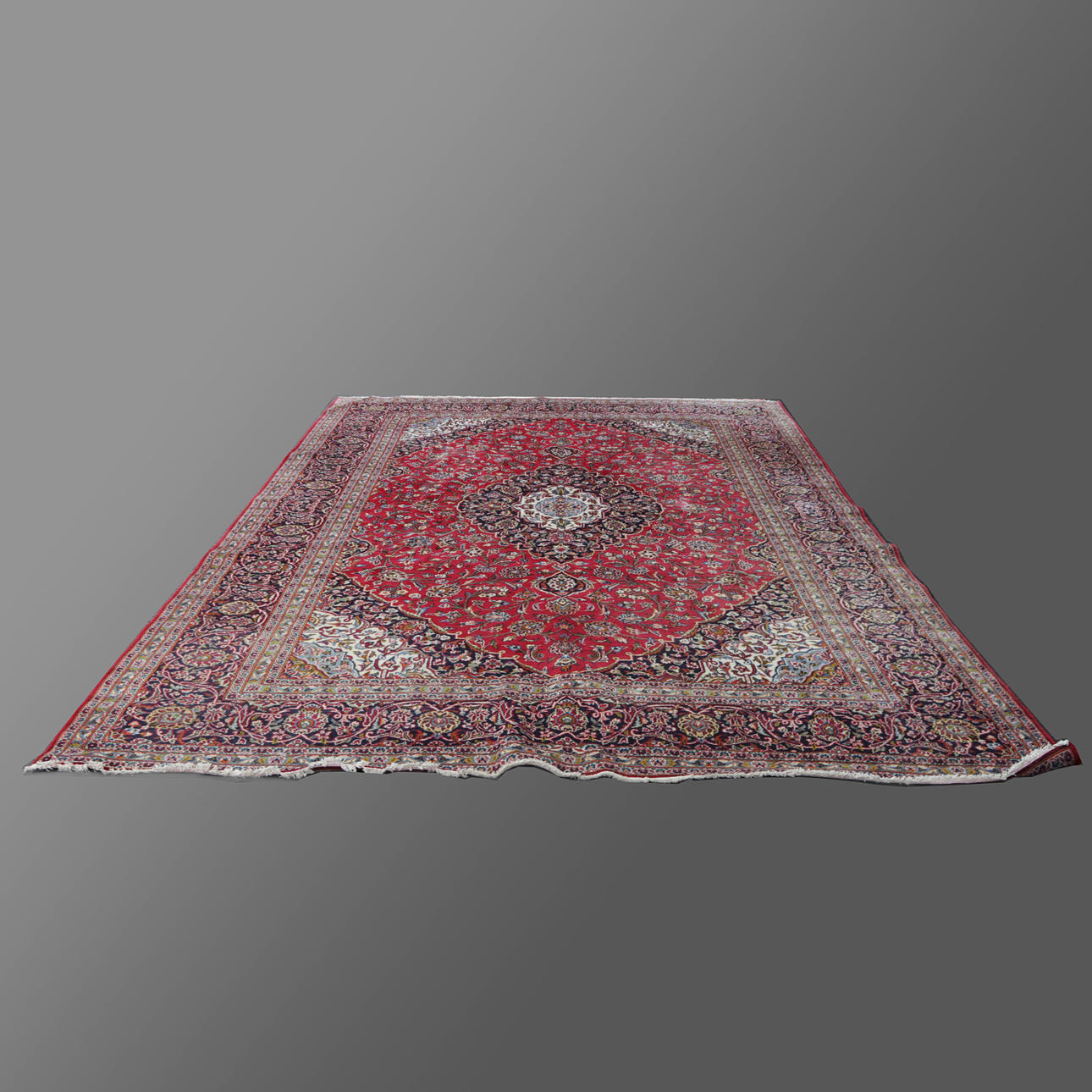 RIESIGER TEPPICH, Persien, 4,00 x 2,90 cm, 1900er Jahre.