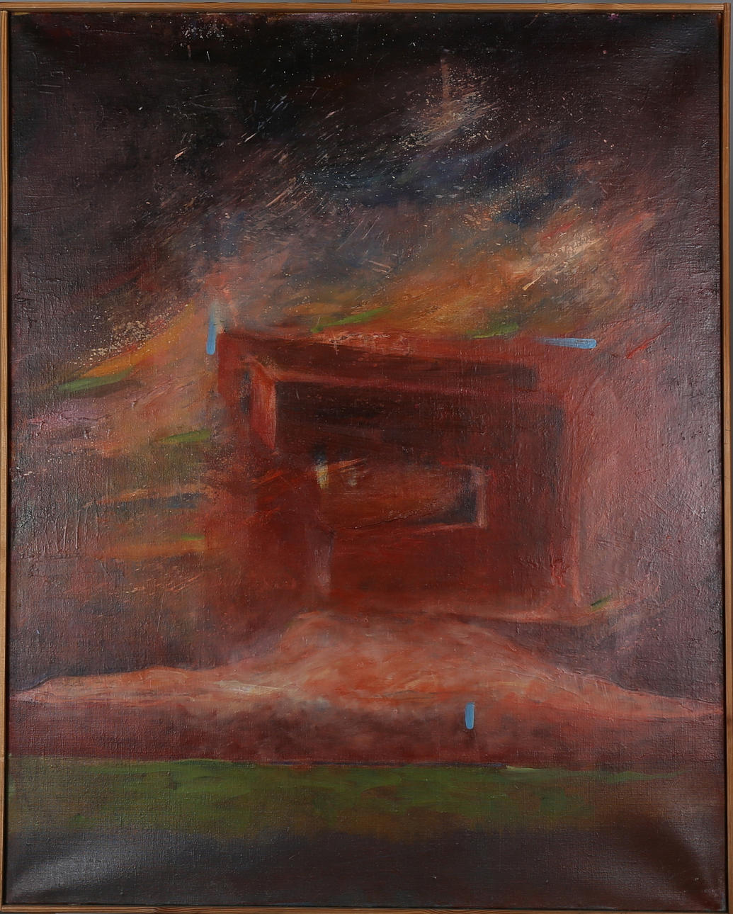 BJÖRN RASCH. Olja på duk, "Måleri VI" osignerad.