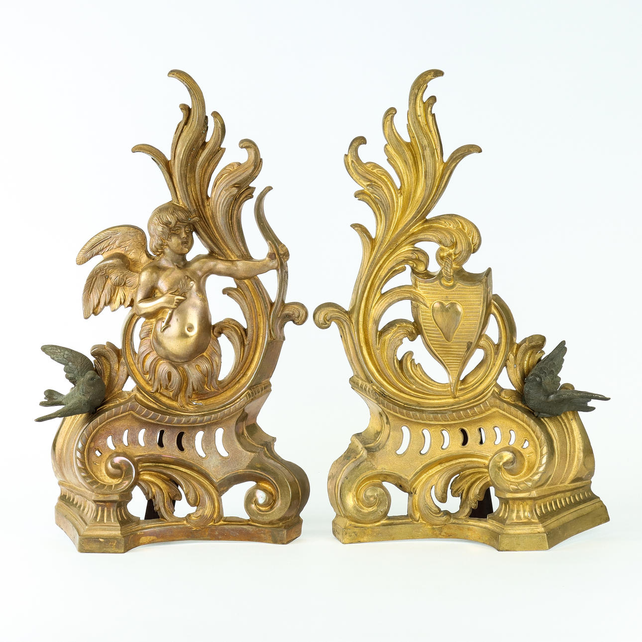 Two 19th century gilt brass fire racks. Miscellaneous - Miscellaneous ...