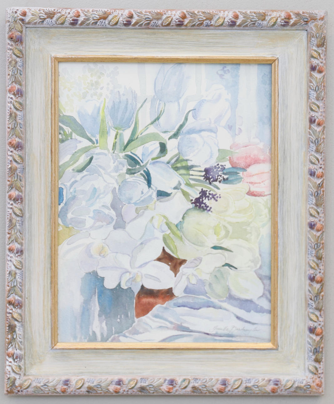 GUNILLA BARDANZELLU. watercolor, signed.