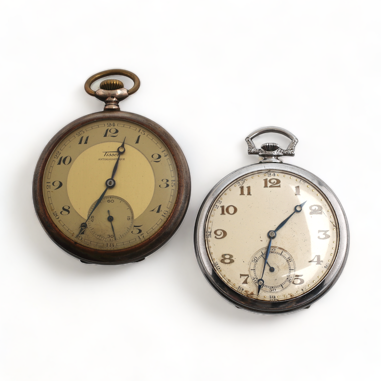 TASKUKELLO, 2 kpl, mukaan lukien Tissot, 1900-luku.