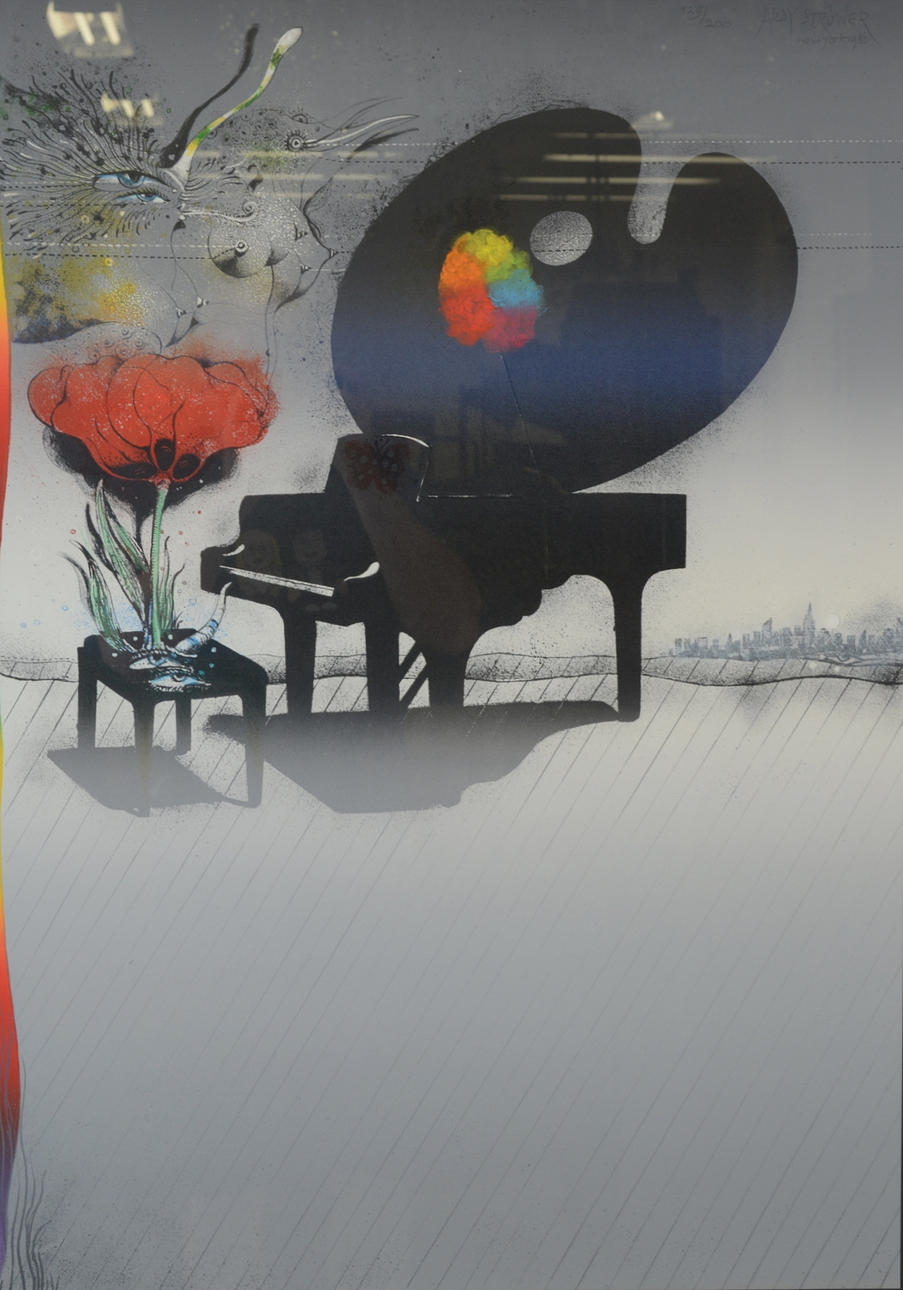 ARDY STRÜWER. Färglitografi.