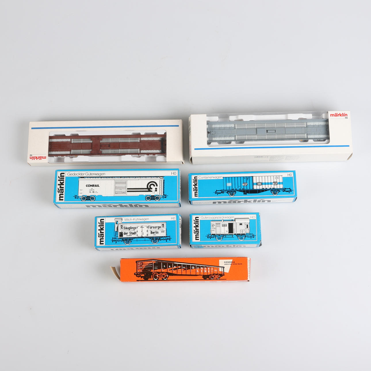 MÄRKLIN, diverse Güterwagen, 7-tlg.