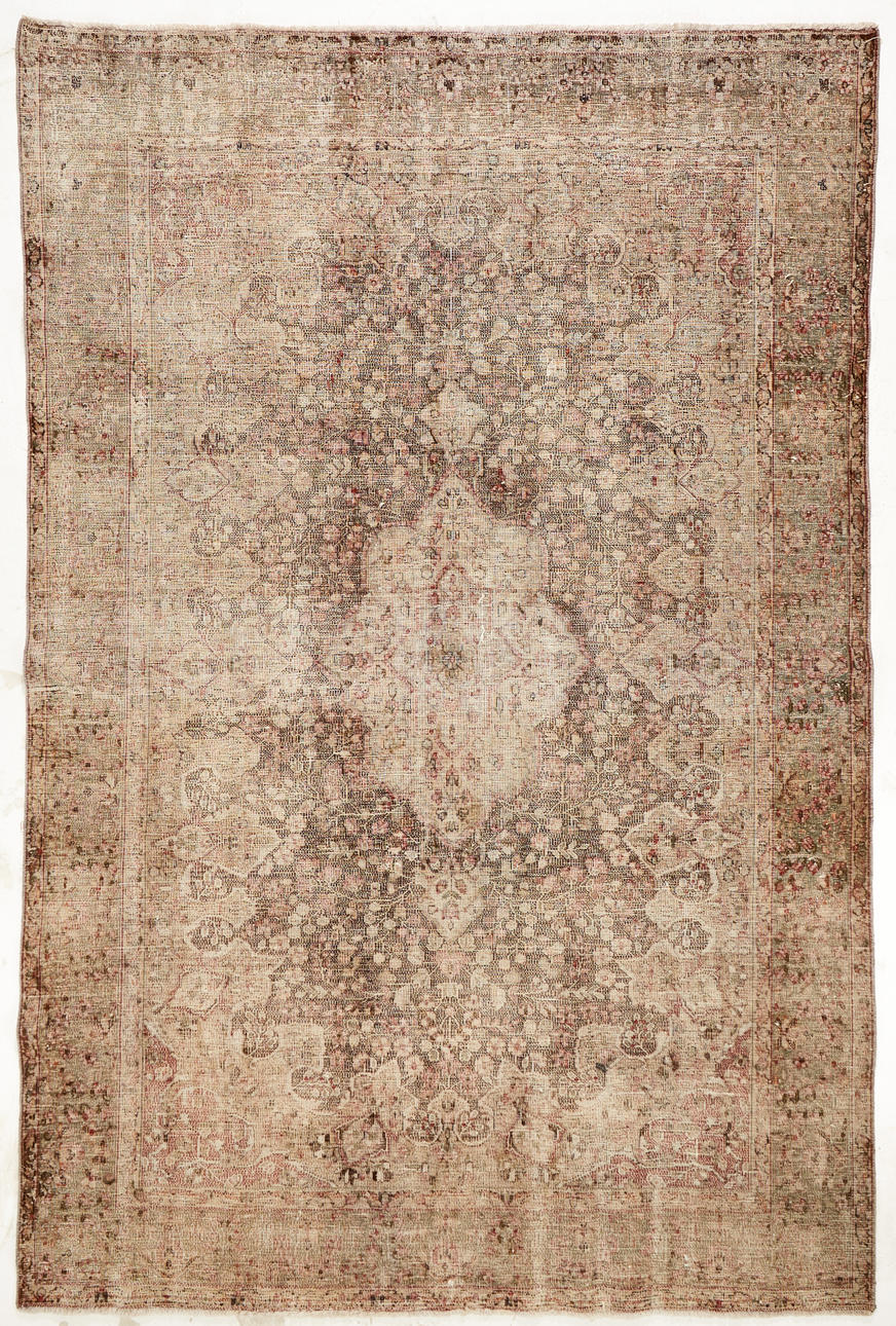 ORIENTAL RUG, Persian, shaved pile.