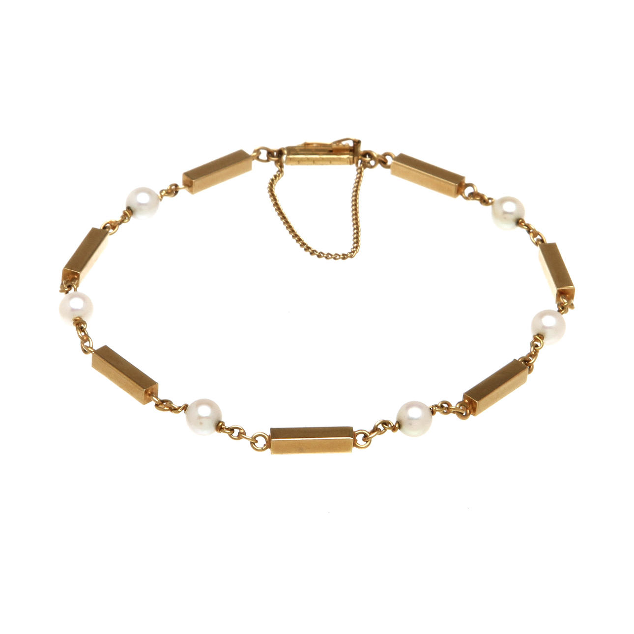 ARMBAND, 18K guld samt pärlor.