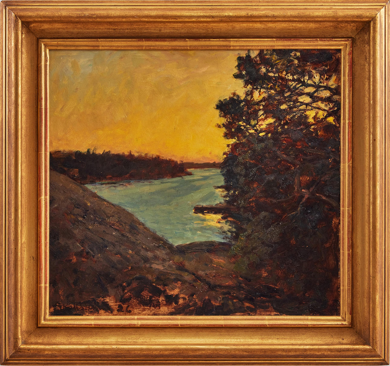 GOTTFRID KALLSTENIUS. Djupsundet från Månberget.