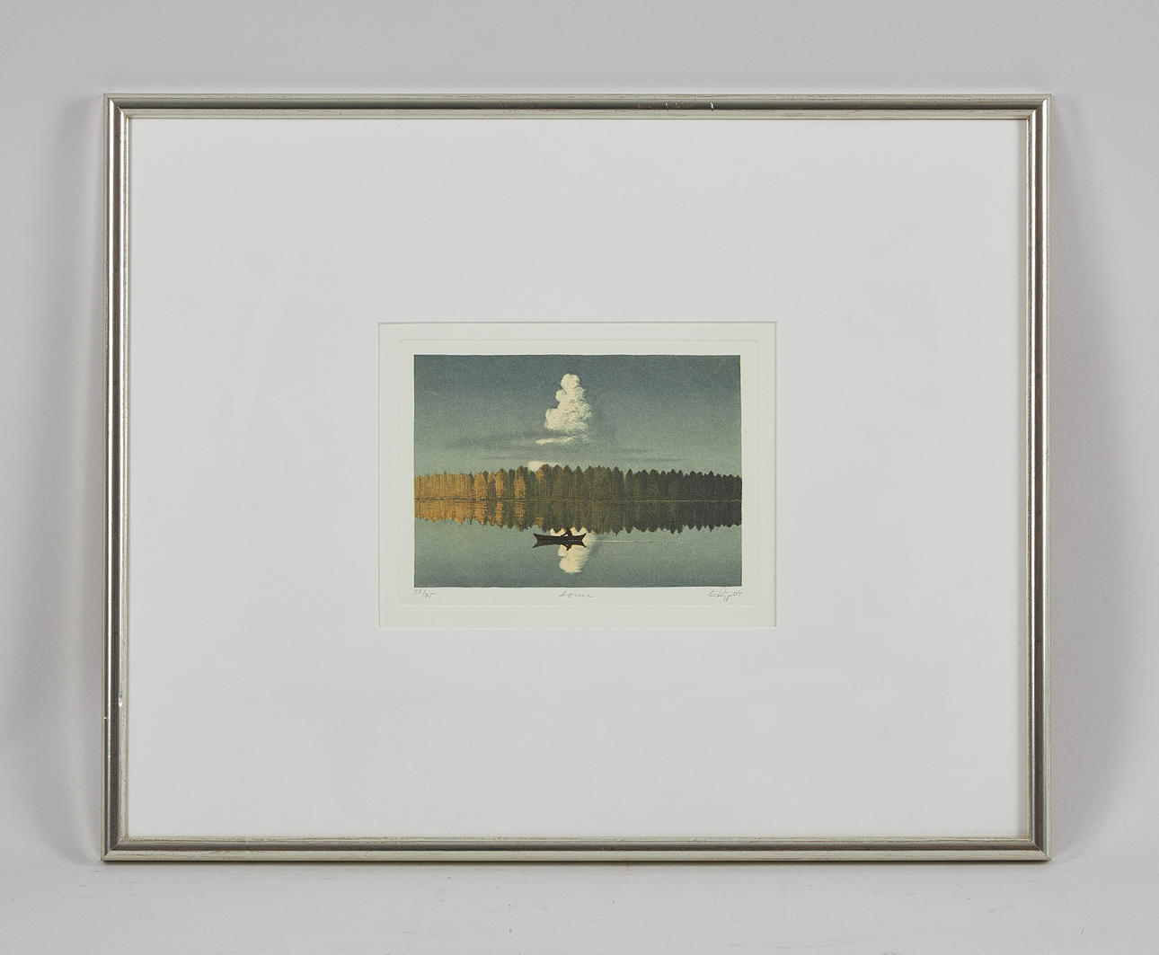 ESA RIIPPA. “Holiday”, signed and dated -04, colour etching, 27/75.