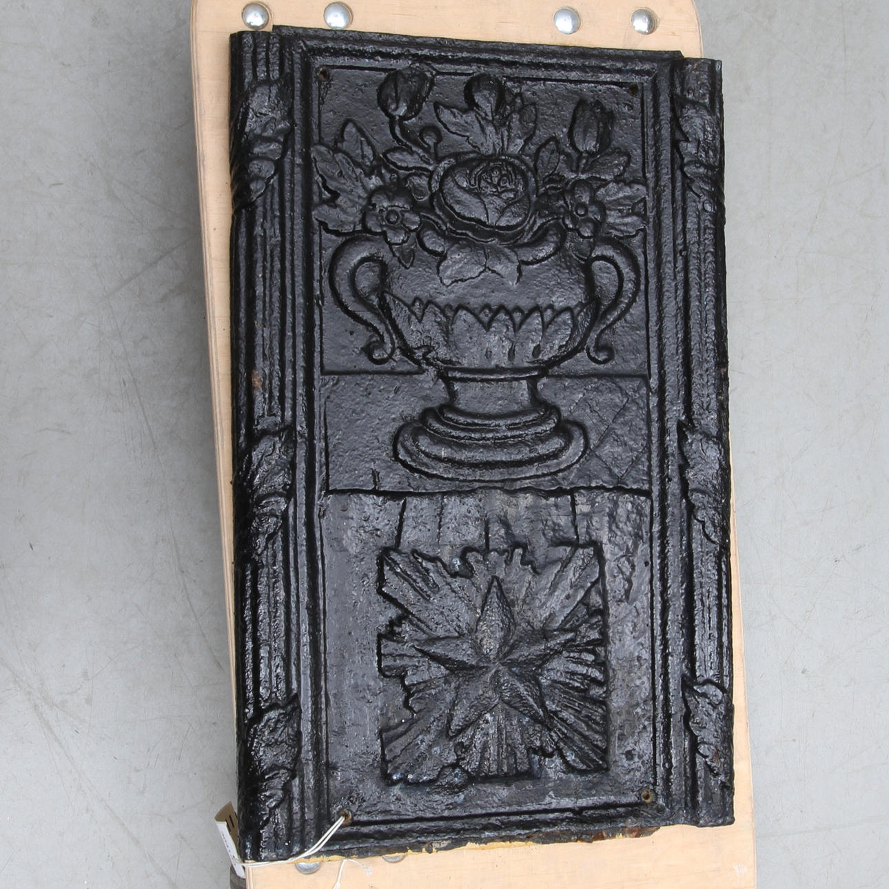 SÄTTUGNSPLATTA, gjutjärn, 1800-tal.