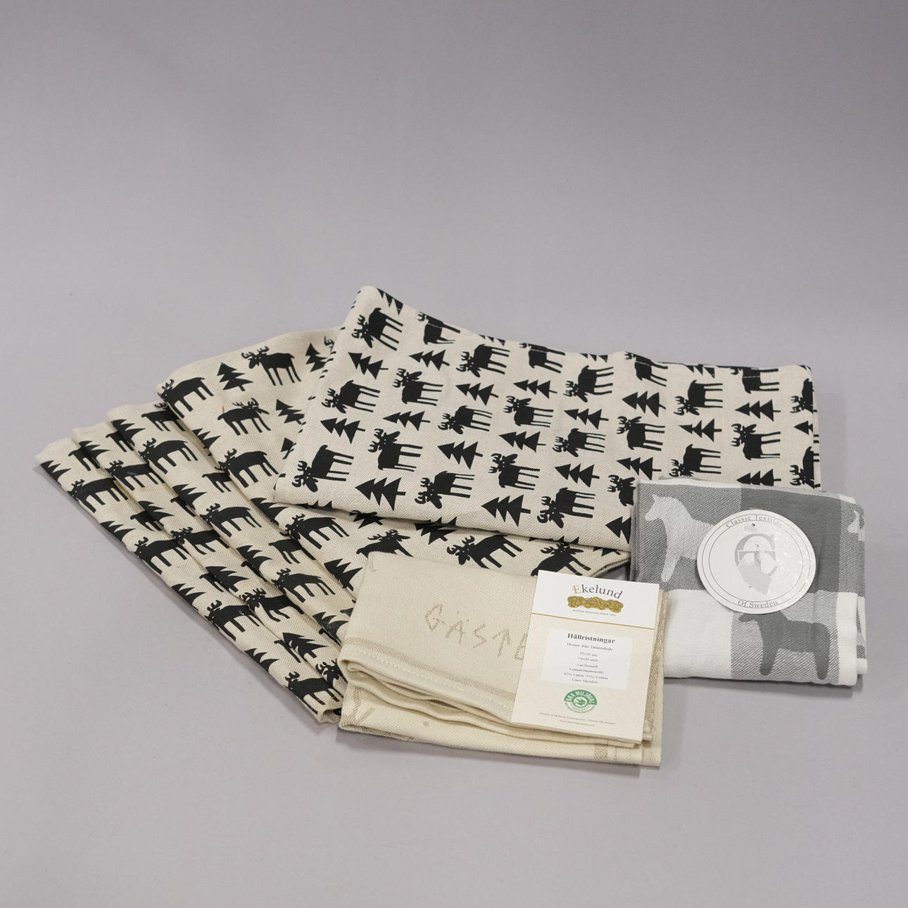 KÖKSTEXTILER, 7 DELAR.