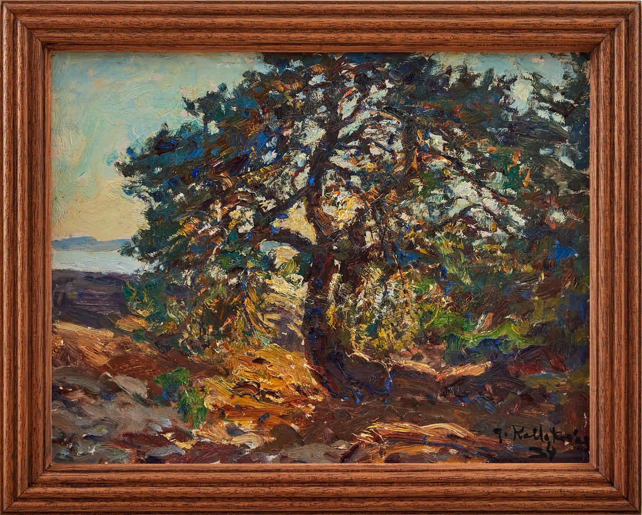 GOTTFRID KALLSTENIUS. Martall i solnedgång.