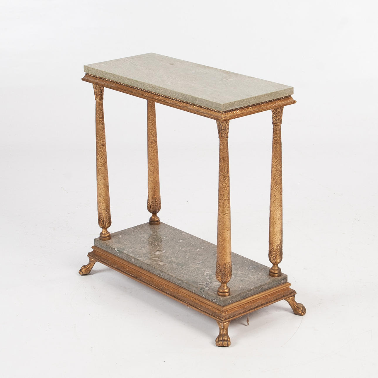 PIEDESTAL / BLOMBÄNK. Marmor och trä.