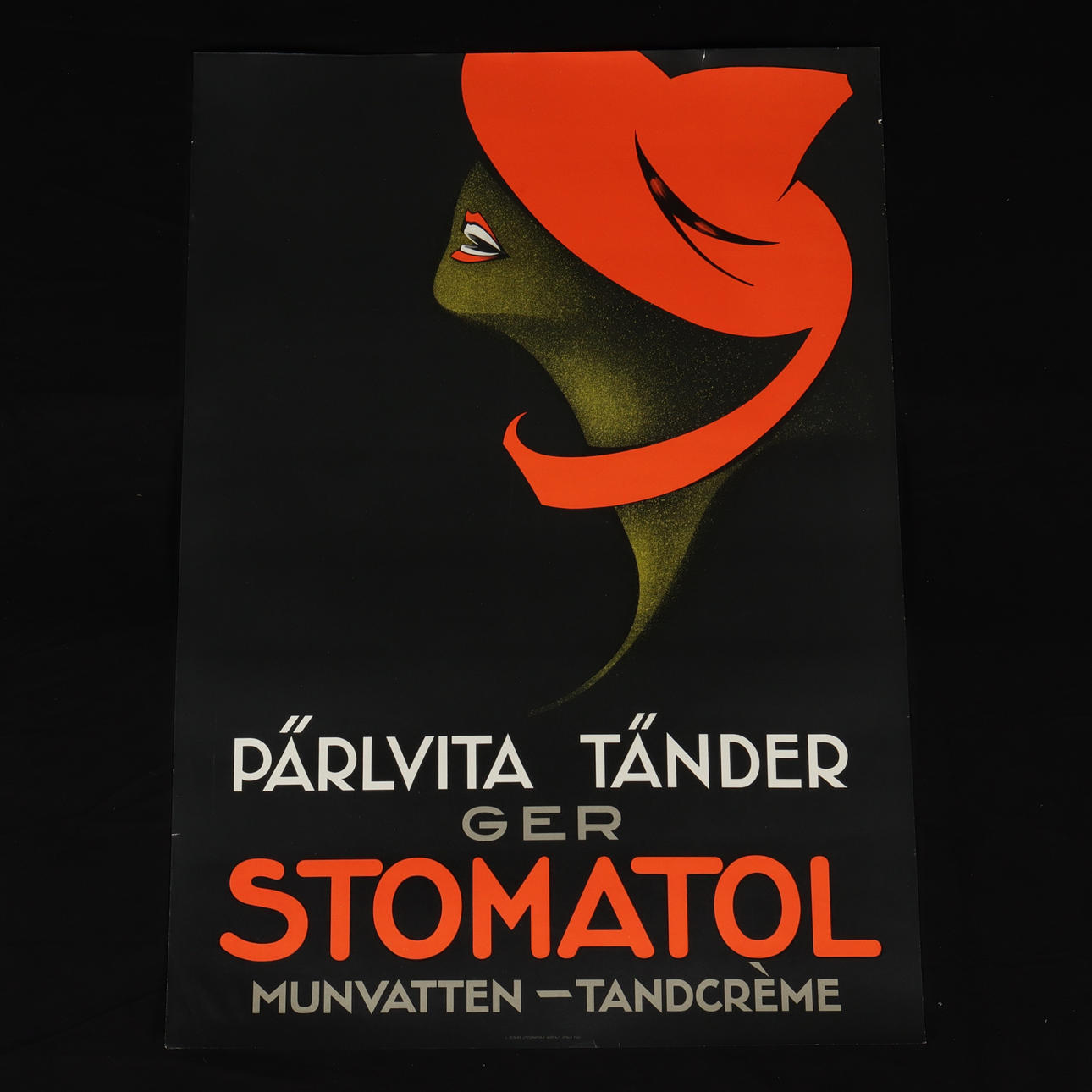 ADVERTISING POSTER, "Stomatol".