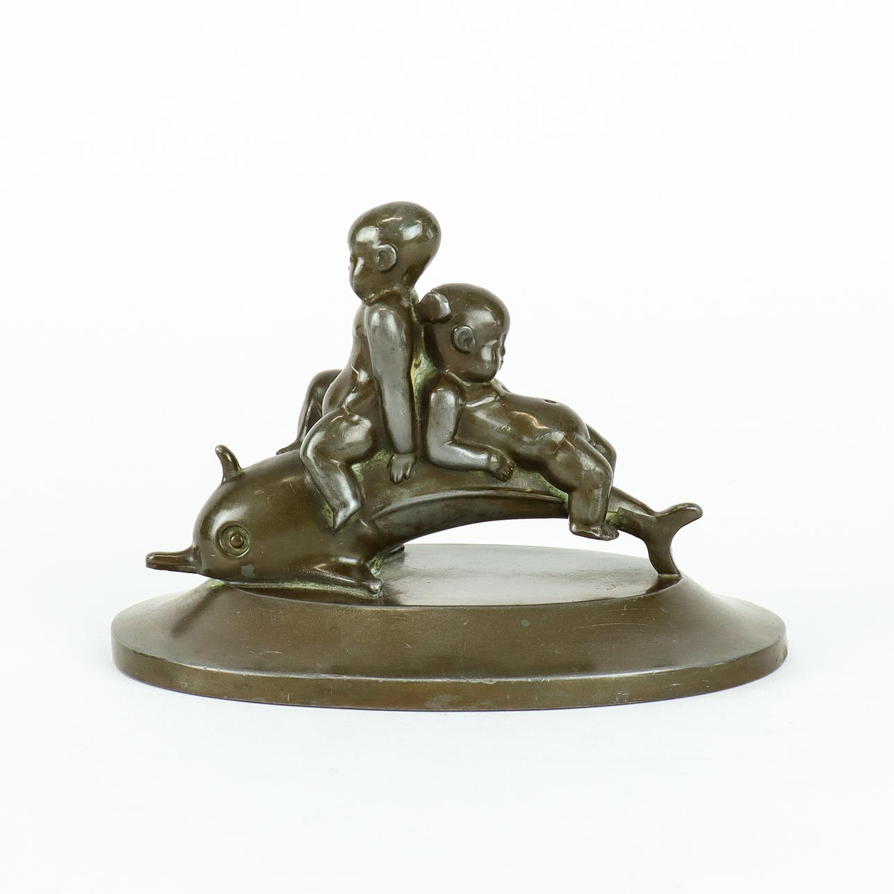 JUST ANDERSEN.Brevvikt, diskometall.