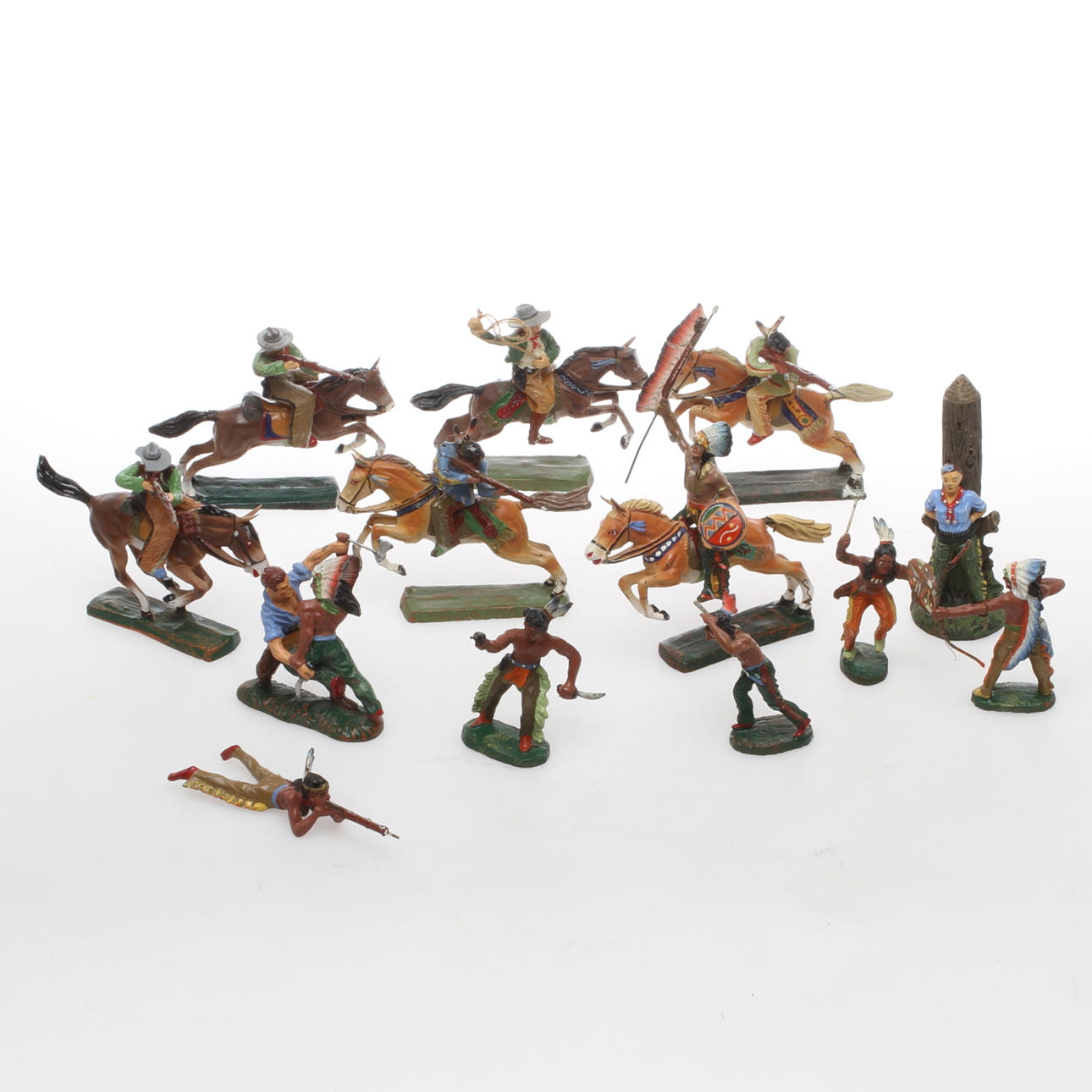 ELASTOLIN WESTERN cirka 13 delar.