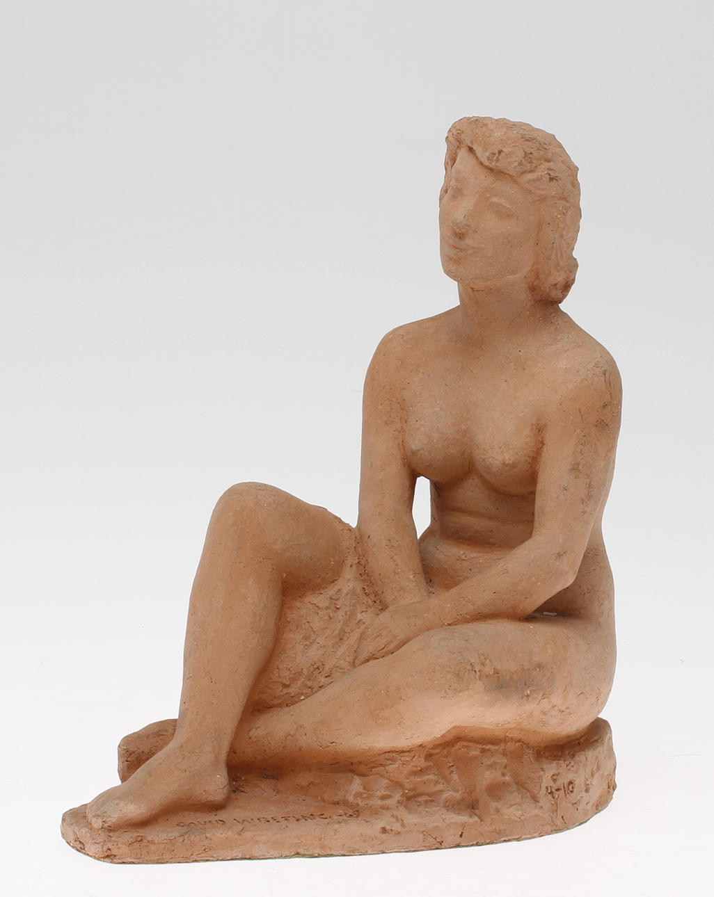 DAVID WRETLING. Skulptur, keramik, signerad och daterad -69 samt numrerad 4 - 10.