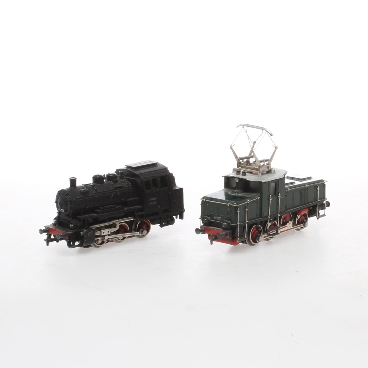 MÄRKLIN ånglok 3000.1 och växellok 3001.1. 1950-tal.
