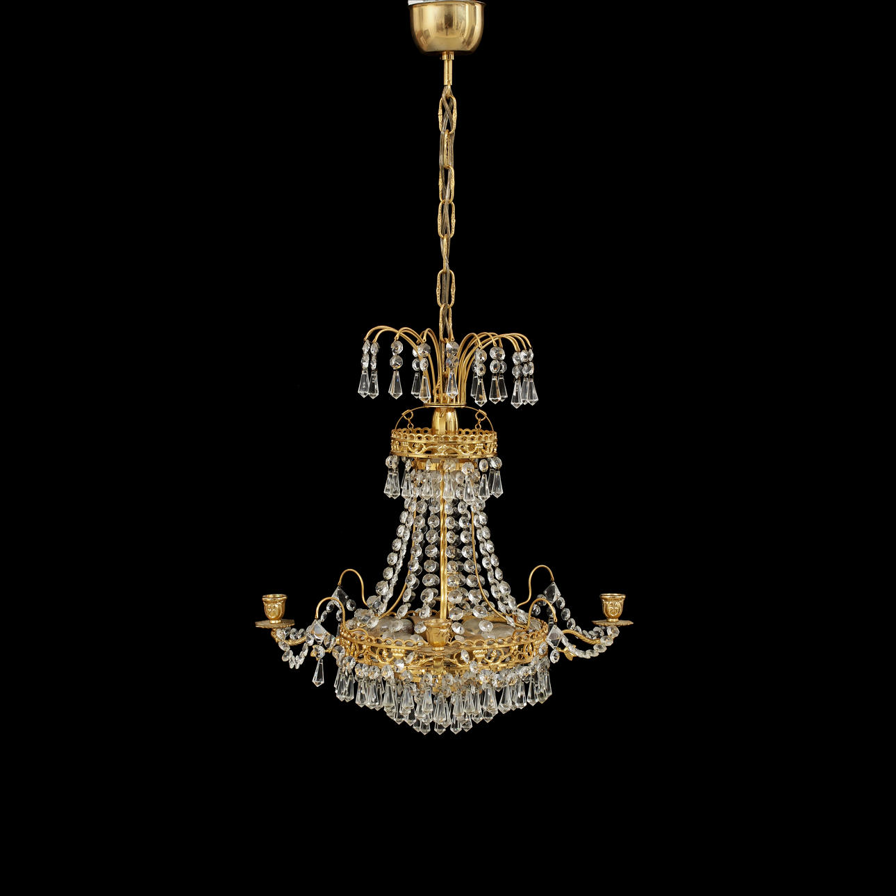 LJUSKRONA, 1900-talets senare hälft, höjd 50 cm.