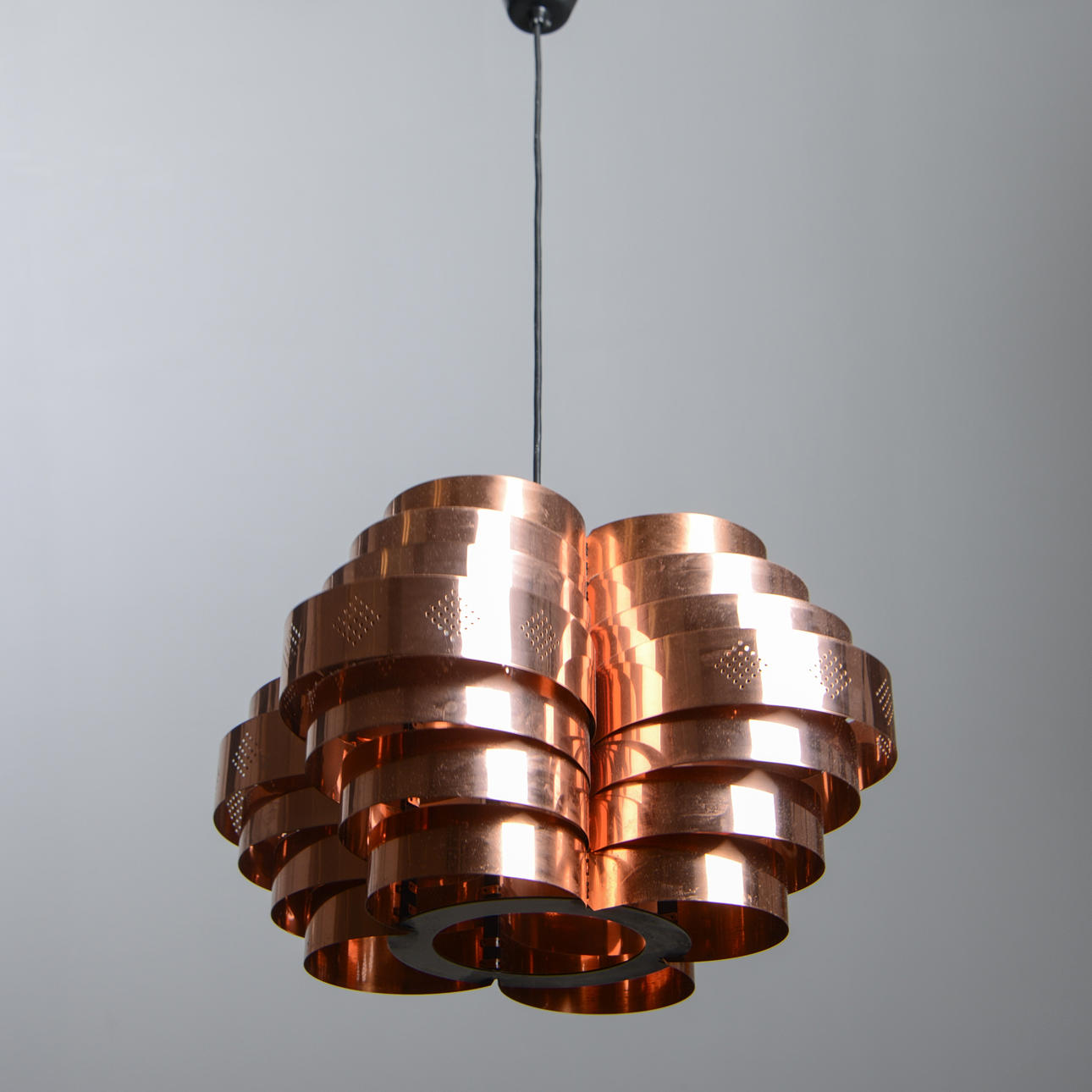 WERNER SCHOU. Ceiling lamp, Coronell Elektro, Denmark, 1960s.