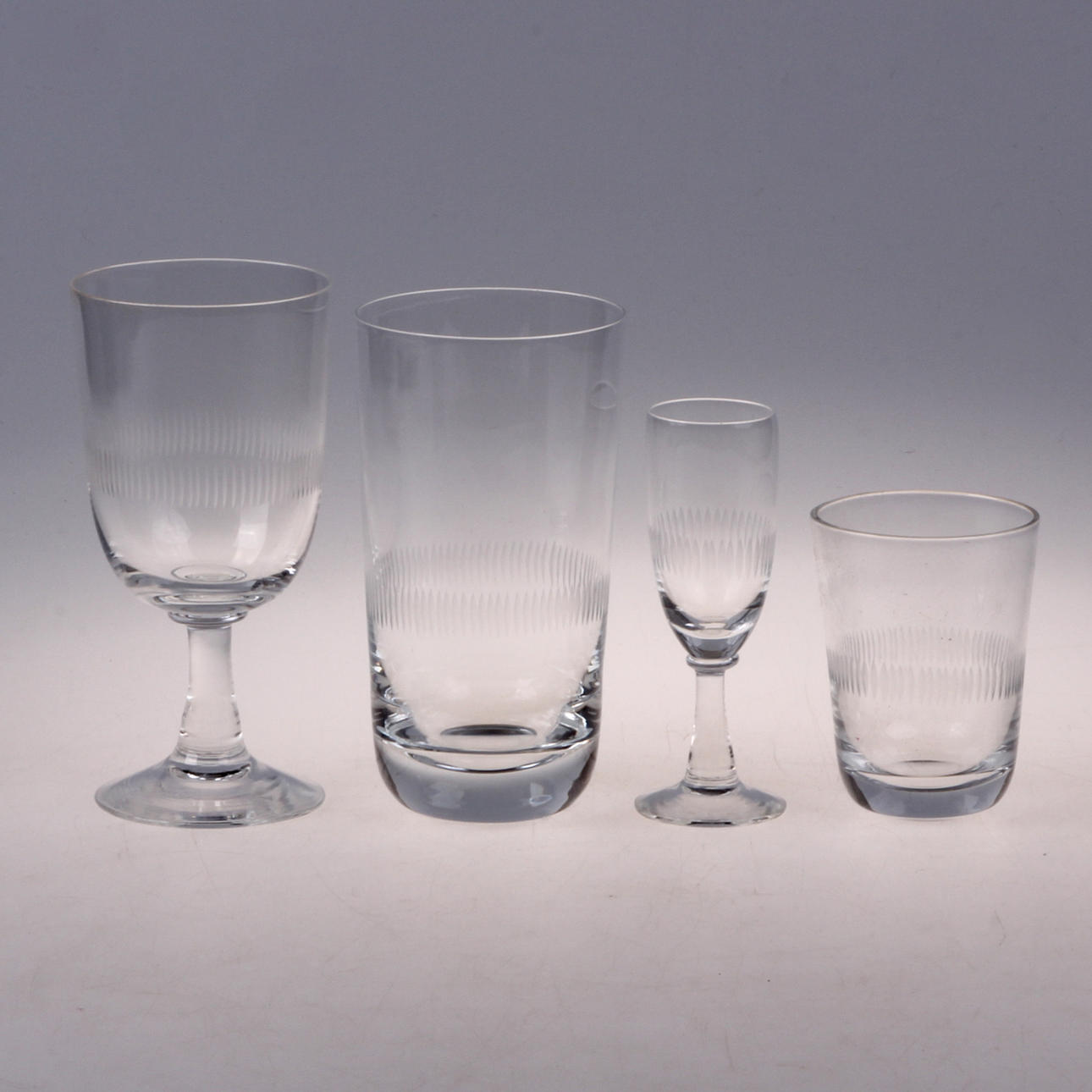 GLASSERVIS, 33 delar, "Recette" Bengt Orup Johansfors.