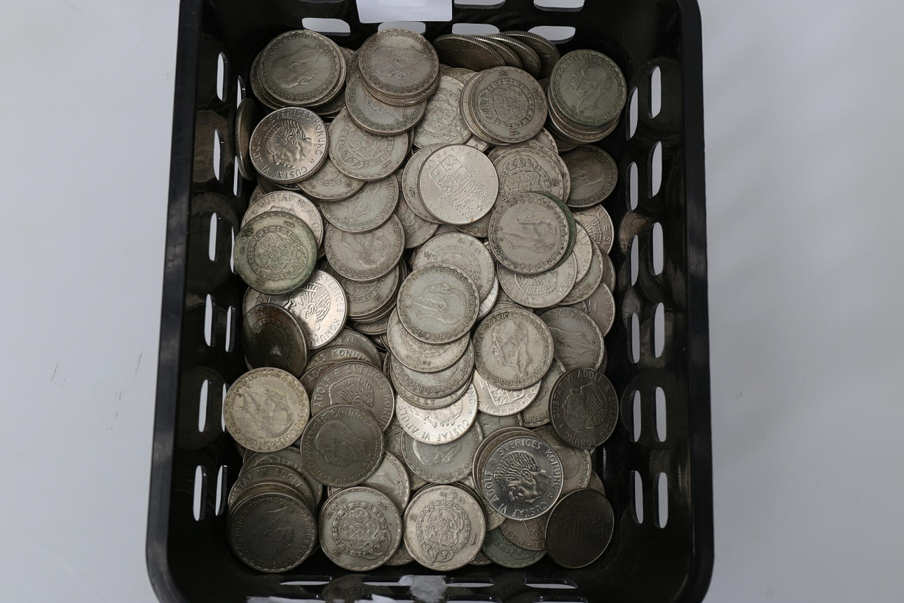 MYNT, 1-kronor, 1942-1968, 1475 gram.