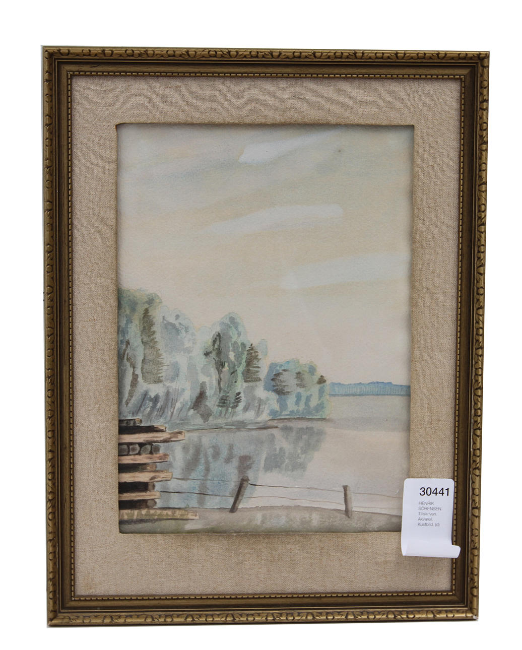 HENRIK SÖRENSEN. TILLSKRIVEN. Akvarell. Kustbild.