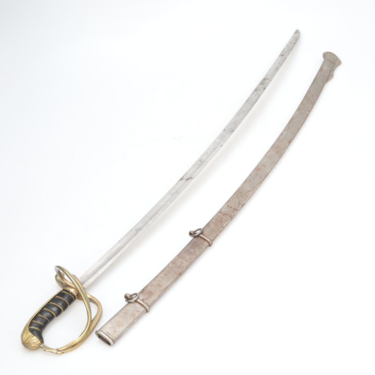 SÄBEL mit Scheide, 19. Jahrhundert.