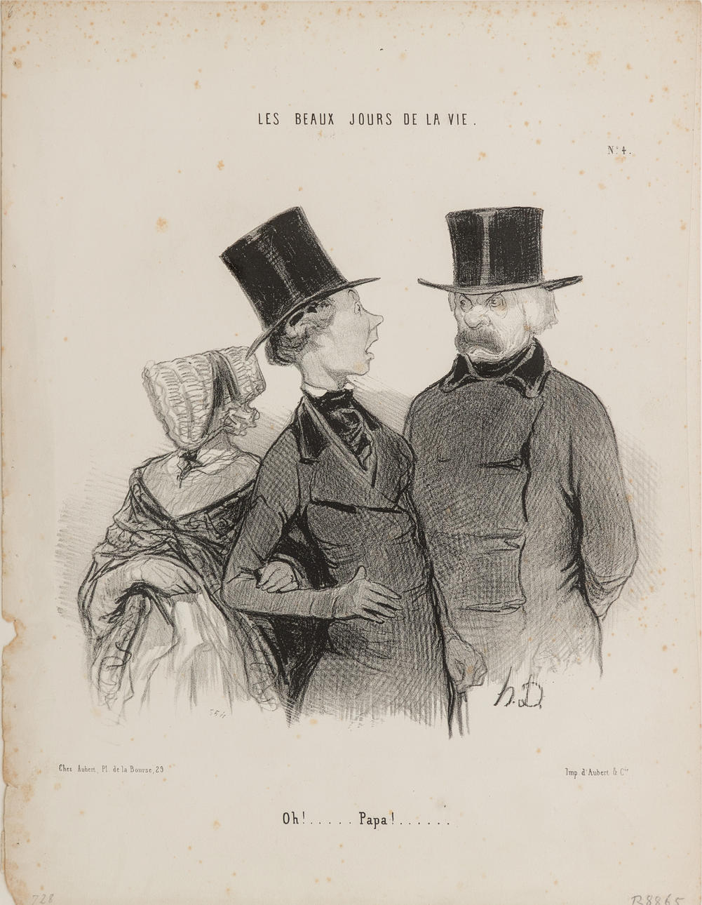 HONORÉ DAUMIER (1808-1879). ¡Oh! ¡Padre!