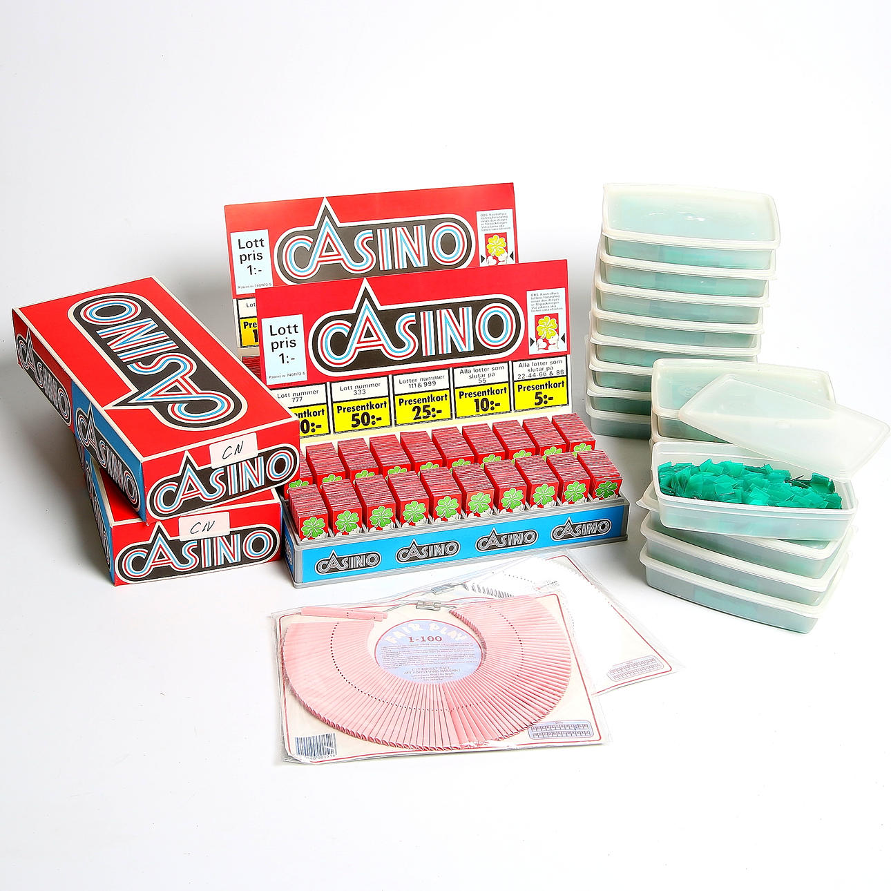 BINGO, LOTTERY and CHIPS, 1900s.