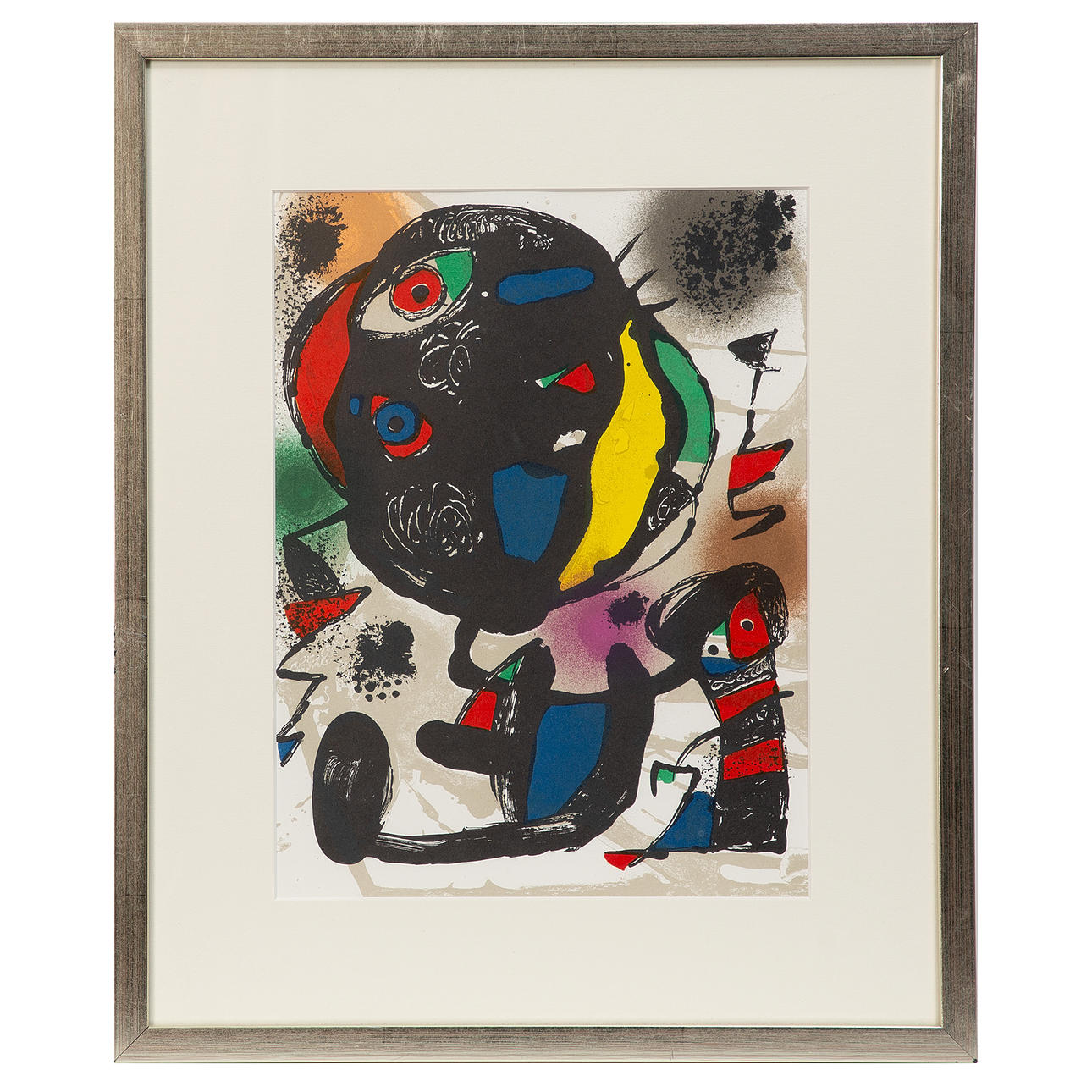 JOAN MIRÓ. Farblithographie, 1981.