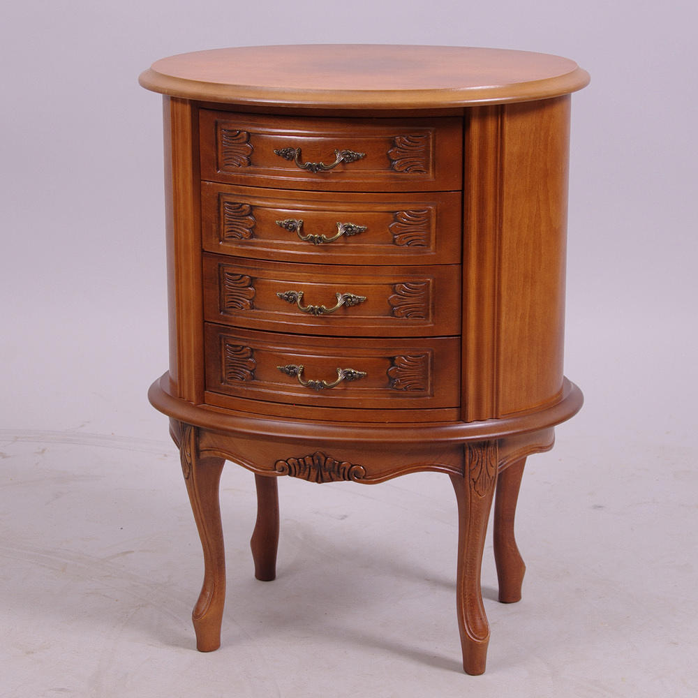 BYRÅ, 4-lådig, mahogny, rokokostil, 1900-tal.