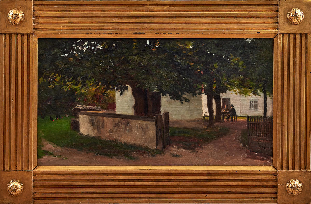 GOTTFRID KALLSTENIUS. Gård i Klintehamn, Gotland.