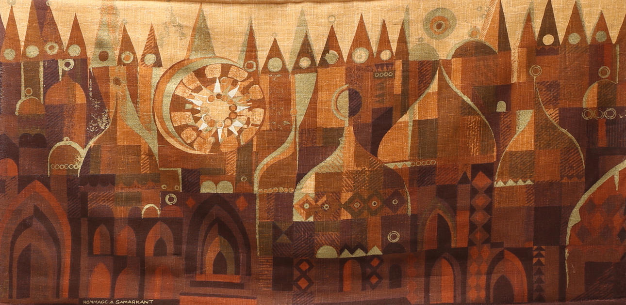 VÄGGBONAD, "Hommage a Samarkant", Hans Jürgen Schöbel, Sødahl Design Danmark.