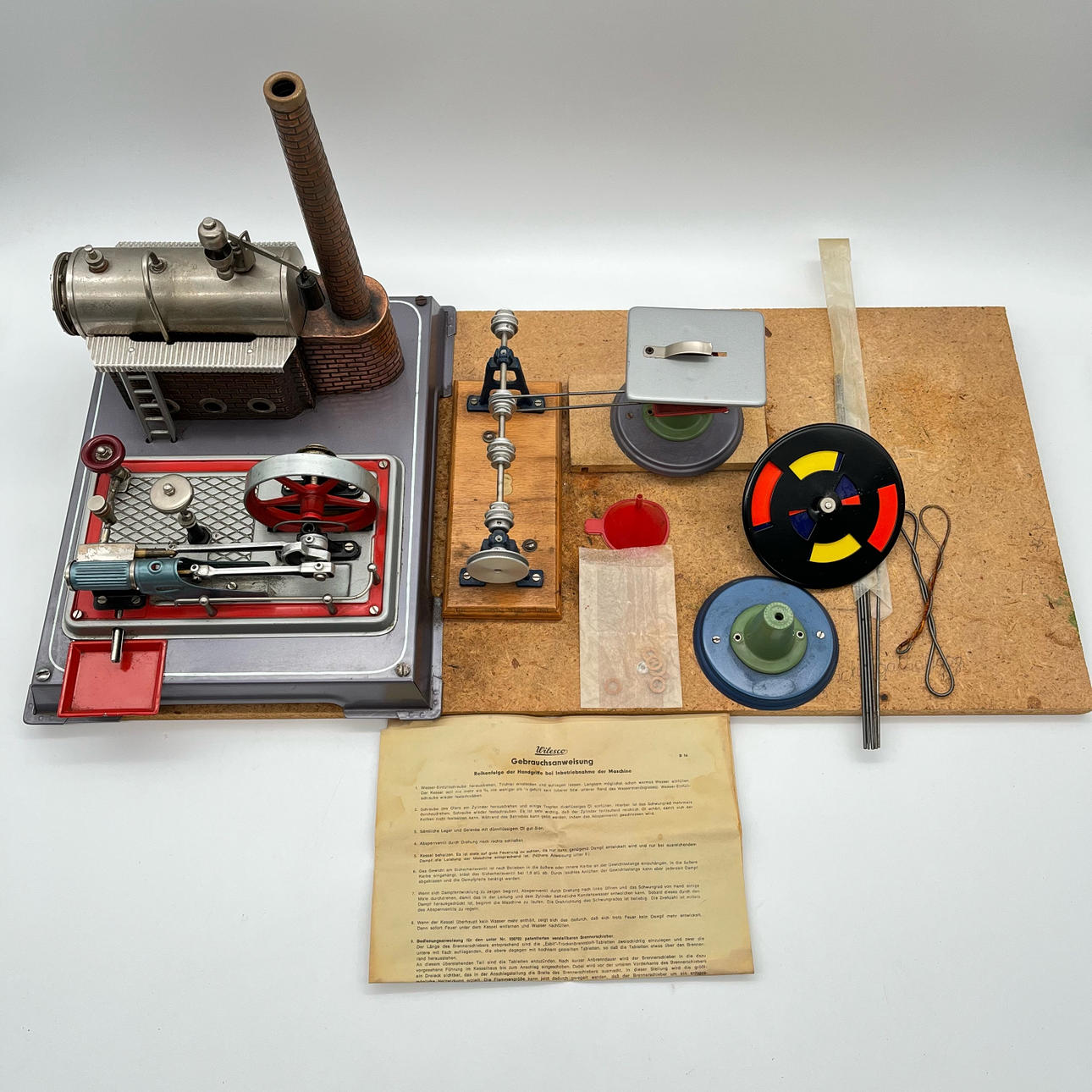 WILESCO DAMPFMASCHINE D 16 - WESTERN GERMANY MIT EXTRAS.