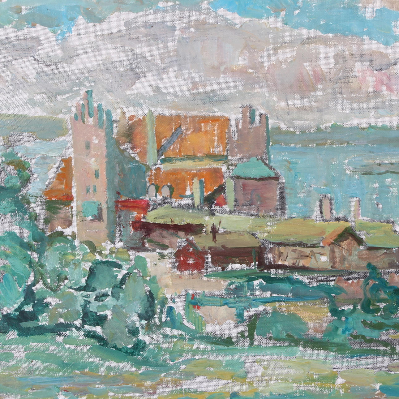 RUNE PERSSON. Olja på duk, "Jyllene uttern", signerad samt daterad -65.