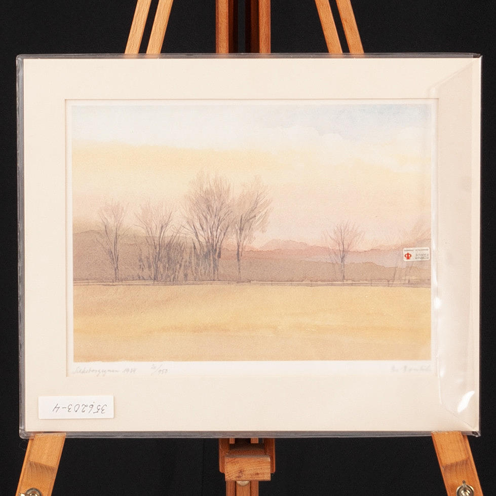 BO BONFILS. "watercolour signed numbered 20/950.