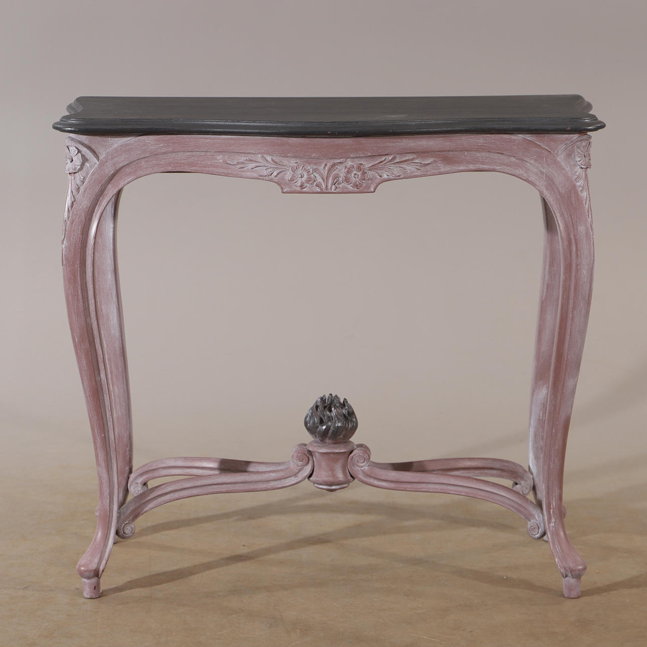 CONSOLE TABLE, painted wood, rococo style.